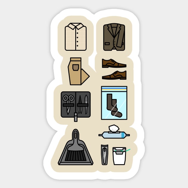 Defective Detective Starter Pack Sticker by L. Marco Miranda